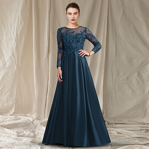 A-linje Kjole til brudens mor Elegant Besmykket Te-lengde Sateng Blonder Halvlange ermer med Plissert Appliqué 2023
A-linje Kjole til brudens mor Elegant Besmykket Te-lengde Sateng Blonder Halvlange ermer med Plissert Appliqué 2023