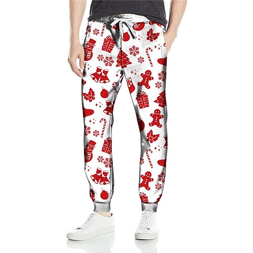 Men's Christmas Pants Sweatpants Pants Trousers Trousers 3D Print Elastic Drawstring Design Graphic Cartoon Outdoor Sports Full Length Christmas Casual Daily Sports Fashion Red Micro-elastic
Men's Christmas Pants Sweatpants Pants Trousers Trousers 3D Print Elastic Drawstring Design Graphic Cartoon Outdoor Sports Full Length Christmas Casual Daily Sports Fashion Red Micro-elastic
