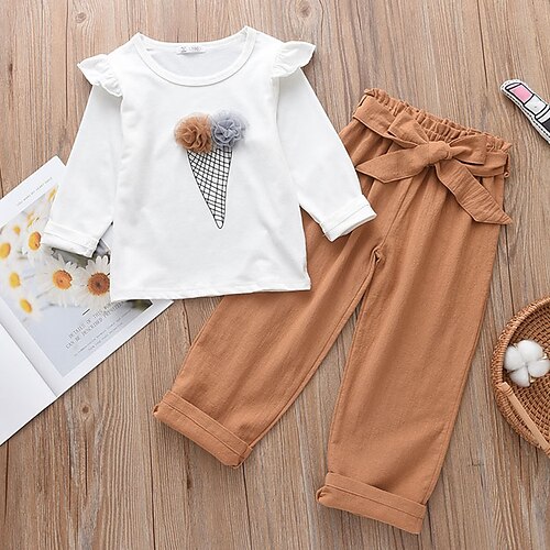 2 Pieces Kids Girls' Hoodie & Pants Clothing Set Outfit Graphic Long Sleeve Print Cotton Set Active Fall Spring 3-6 Years Green Brown Light Blue
2 Pieces Kids Girls' Hoodie & Pants Clothing Set Outfit Graphic Long Sleeve Print Cotton Set Active Fall Spring 3-6 Years Green Brown Light Blue