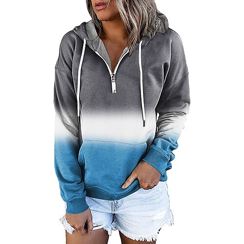 Sweat à capuche Sweat-shirt Sweat Femme Vêtement de rue Casual Poche avant Vert Bleu Violet Dégradé Casual Capuche Manches Longues S M L XL XXL
Sweat à capuche Sweat-shirt Sweat Femme Vêtement de rue Casual Poche avant Vert Bleu Violet Dégradé Casual Capuche Manches Longues S M L XL XXL