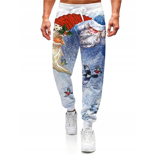 Men's Christmas Pants Sweatpants Joggers Pants Trousers Trousers Drawstring Elastic Waist Graphic Santa Claus Outdoor Sports Full Length Christmas Casual Daily Designer Casual / Sporty Blue
Men's Christmas Pants Sweatpants Joggers Pants Trousers Trousers Drawstring Elastic Waist Graphic Santa Claus Outdoor Sports Full Length Christmas Casual Daily Designer Casual / Sporty Blue