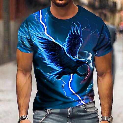 Homme T shirt Tee Animal Oiseau Col Rond Vert Bleu Violet Jaune Rouge Extérieur Plein Air Manches Courtes Imprimer Vêtement Tenue Sportif Mode Vêtement de sport Casual / Eté
Homme T shirt Tee Animal Oiseau Col Rond Vert Bleu Violet Jaune Rouge Extérieur Plein Air Manches Courtes Imprimer Vêtement Tenue Sportif Mode Vêtement de sport Casual / Eté