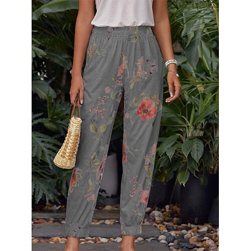 Women's Joggers Chinos Slacks Blue Pink Yellow Mid Waist Fashion Streetwear Holiday Weekend Print Micro-elastic Ankle-Length Comfort Flower / Floral S M L XL XXL
Women's Joggers Chinos Slacks Blue Pink Yellow Mid Waist Fashion Streetwear Holiday Weekend Print Micro-elastic Ankle-Length Comfort Flower / Floral S M L XL XXL