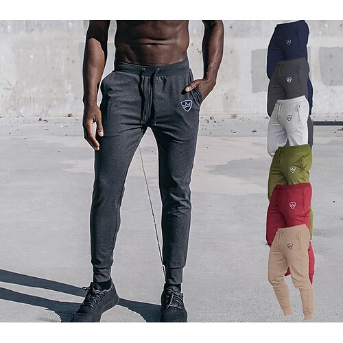 Men's Slim Sweatpants Joggers Track Pants With Pockets Cotton Bottoms Tapered Drawstring Fitness Gym Workout Running Training Breathable Soft Black
Men's Slim Sweatpants Joggers Track Pants With Pockets Cotton Bottoms Tapered Drawstring Fitness Gym Workout Running Training Breathable Soft Black