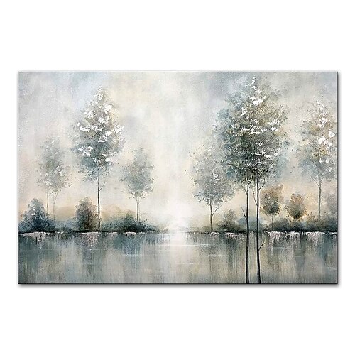 

Oil Painting Handmade Hand Painted Wall Art Mintura Modern Abstract Tree Landscape Picture For Home Decoration Decor Rolled Canvas No Frame Unstretched