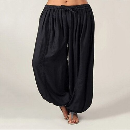 Women's Plus Size Wide Leg Chinos Drawstring Solid Color Casual Yoga Home Casual Natural Full Length Fall Spring Green White Black L XL XXL 3XL 4XL
Women's Plus Size Wide Leg Chinos Drawstring Solid Color Casual Yoga Home Casual Natural Full Length Fall Spring Green White Black L XL XXL 3XL 4XL