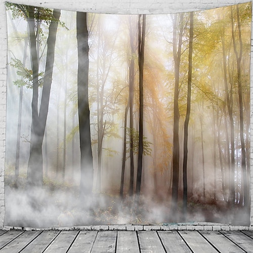 

Landscape Scenery Wall Tapestry Art Decor Blanket Curtain Hanging Home Bedroom Living Room Decoration Beautiful View About The Forest