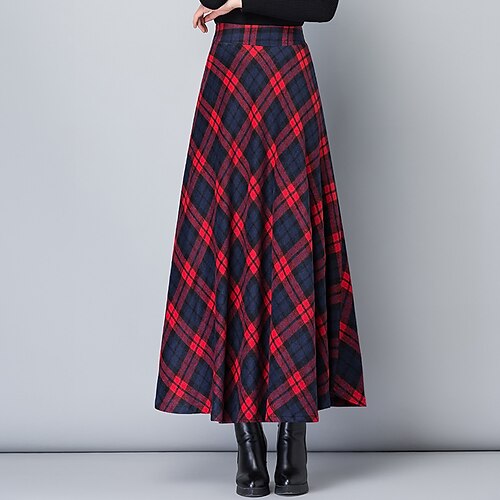 Women's Skirt & Dress Swing Maxi Polyester Green Wine Black Skirts Fall & Winter Print Without Lining Basic Christmas Gifts Date S M L / Loose Fit
Women's Skirt & Dress Swing Maxi Polyester Green Wine Black Skirts Fall & Winter Print Without Lining Basic Christmas Gifts Date S M L / Loose Fit