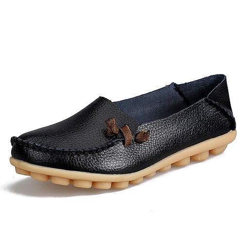Mujer Slip-Ons Tallas Grandes Hogar Diario Verano Con Cordón Tacón Plano Dedo redondo Casual Minimalismo Cuero Cuero Sintético Mocasín Color sólido Luminoso Negro Blanco
Mujer Slip-Ons Tallas Grandes Hogar Diario Verano Con Cordón Tacón Plano Dedo redondo Casual Minimalismo Cuero Cuero Sintético Mocasín Color sólido Luminoso Negro Blanco