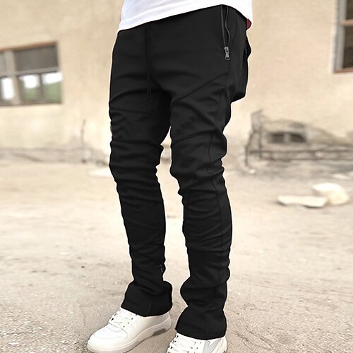 Men's Active Joggers Trousers Casual Pants Pocket Drawstring Elastic Waist Solid Color Outdoor Sports Full Length Casual Daily Streetwear Sports Athleisure Loose Fit Black Khaki Micro-elastic
Men's Active Joggers Trousers Casual Pants Pocket Drawstring Elastic Waist Solid Color Outdoor Sports Full Length Casual Daily Streetwear Sports Athleisure Loose Fit Black Khaki Micro-elastic