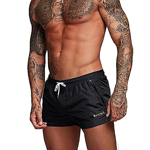 Men's Athletic Gym Workout Shorts 3 inch Quick Dry Running Bodybuilding Short Pants with Liner and Zipper Pockets, 2 Black, Large
Men's Athletic Gym Workout Shorts 3 inch Quick Dry Running Bodybuilding Short Pants with Liner and Zipper Pockets, 2 Black, Large