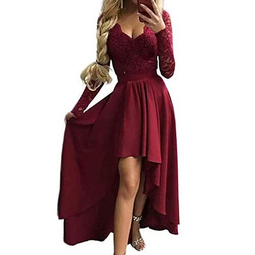 Women's Party Dress Lace Dress Swing Dress Green Black Blue Long Sleeve Pure Color Lace Winter Fall Autumn V Neck Party Winter Dress Christmas 2022 S M L XL
Women's Party Dress Lace Dress Swing Dress Green Black Blue Long Sleeve Pure Color Lace Winter Fall Autumn V Neck Party Winter Dress Christmas 2022 S M L XL