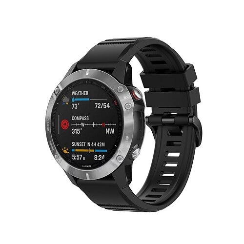 Smartwatch Band for Garmin Fenix 6X / 6x pro / Fenix5X / 5x Plus /3 /3HR /D2 Sport Band Soft Comfortable Silicone QuickFit Wrist Strap 26mm
Smartwatch Band for Garmin Fenix 6X / 6x pro / Fenix5X / 5x Plus /3 /3HR /D2 Sport Band Soft Comfortable Silicone QuickFit Wrist Strap 26mm