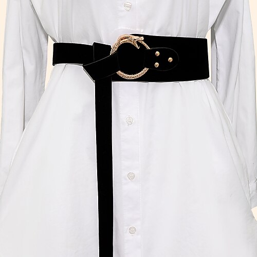 Women's Belt Flannel Black Wide Belt Dailywear Work Pure Color / Spring / Summer / Fall / Winter
Women's Belt Flannel Black Wide Belt Dailywear Work Pure Color / Spring / Summer / Fall / Winter