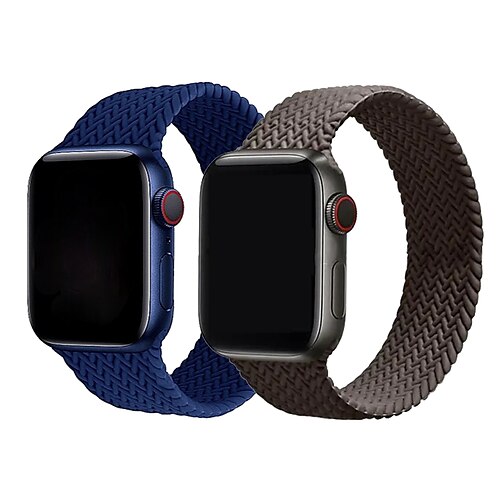 2 PCS Smart Watch Band for Apple iWatch Series 8 7 6 5 4 3 2 1 SE 38/40/41mm 42/44/45/49mm Silicone Smartwatch Strap Soft Elastic Breathable Sport Band Elastic band Weave Bracelet Replacement
2 PCS Smart Watch Band for Apple iWatch Series 8 7 6 5 4 3 2 1 SE 38/40/41mm 42/44/45/49mm Silicone Smartwatch Strap Soft Elastic Breathable Sport Band Elastic band Weave Bracelet Replacement