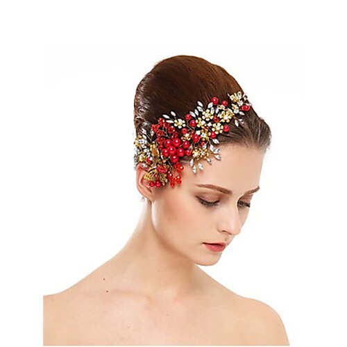 Crystal / Imitation Pearl / Rhinestone Headdress / Headpiece with Rhinestone / Imitation Pearl / Metal 1 PC Wedding / Special Occasion Headpiece
Crystal / Imitation Pearl / Rhinestone Headdress / Headpiece with Rhinestone / Imitation Pearl / Metal 1 PC Wedding / Special Occasion Headpiece