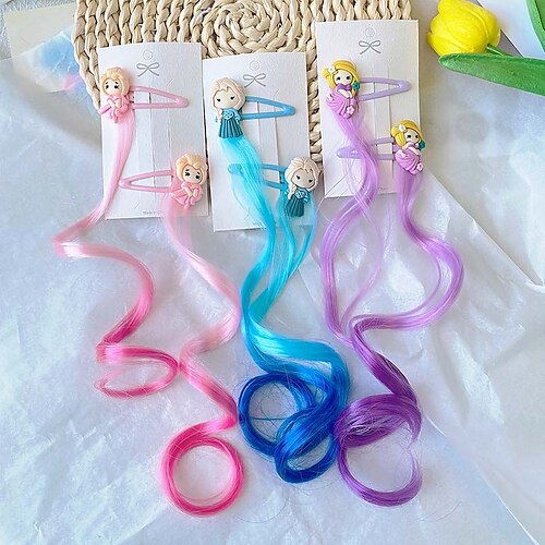 Frozen Hair Accessories Children's Gradient Wig Hairpin Little Girl Princess Hairpin Baby Party Long Curly Hair Braided Braids
Frozen Hair Accessories Children's Gradient Wig Hairpin Little Girl Princess Hairpin Baby Party Long Curly Hair Braided Braids