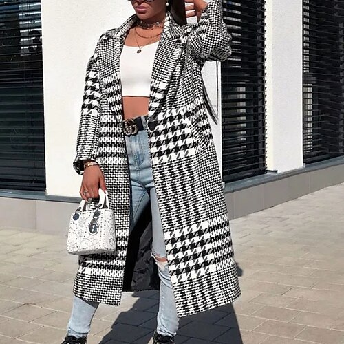 Mulheres Casaco de inverno Manter Quente Respirável Rua Diário Para Noite Bolsos Imprimir Aberto para a Lateral Casual Estilo de rua Houndstooth Normal agasalhos Manga Longa Inverno Outono Preto S M
Mulheres Casaco de inverno Manter Quente Respirável Rua Diário Para Noite Bolsos Imprimir Aberto para a Lateral Casual Estilo de rua Houndstooth Normal agasalhos Manga Longa Inverno Outono Preto S M