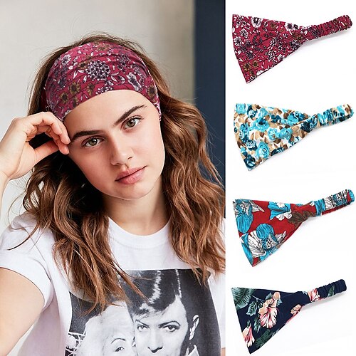 4 Pcs/set Printed Sports Headband Yoga Hair Band Elastic Hair Band Anti Sweat Women's Wide Brimmed Scarf Headdress
4 Pcs/set Printed Sports Headband Yoga Hair Band Elastic Hair Band Anti Sweat Women's Wide Brimmed Scarf Headdress