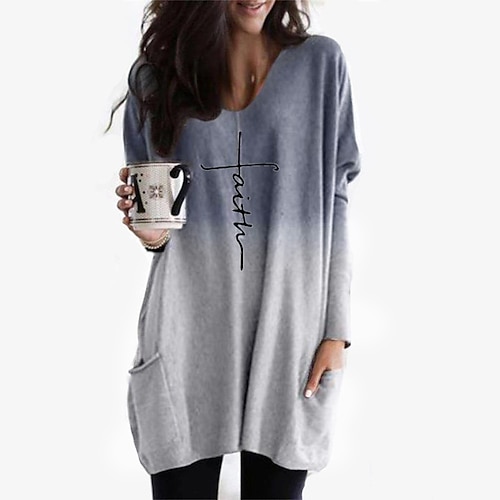 Women's Casual Dress Shift Dress Blue Purple Orange Long Sleeve Letter Pocket Winter Fall Autumn V Neck Winter Dress Fall Dress S M L XL XXL 3XL 4XL 5XL
Women's Casual Dress Shift Dress Blue Purple Orange Long Sleeve Letter Pocket Winter Fall Autumn V Neck Winter Dress Fall Dress S M L XL XXL 3XL 4XL 5XL