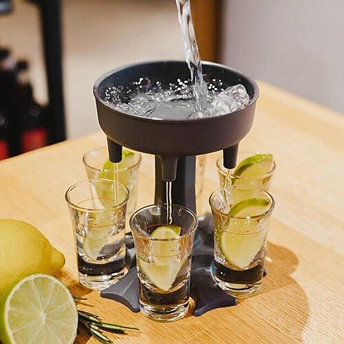 6 Shot Glass Dispenser and Holder, Homiez Shot Dispenser, Liquid Dispenser, Alcohol and Cocktail Dispenser for Parties, Bars, Wedding, Holidays, and Big Events
6 Shot Glass Dispenser and Holder, Homiez Shot Dispenser, Liquid Dispenser, Alcohol and Cocktail Dispenser for Parties, Bars, Wedding, Holidays, and Big Events