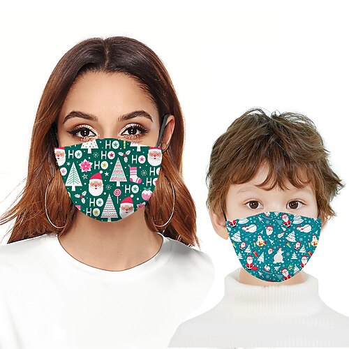 Mommy and Me Ugly Christmas Face Mask Santa Claus Ugly Christmas pattern Letter Christmas Gifts Print Deep Green Green White Active Matching Outfits Sports Fall Spring Casual
Mommy and Me Ugly Christmas Face Mask Santa Claus Ugly Christmas pattern Letter Christmas Gifts Print Deep Green Green White Active Matching Outfits Sports Fall Spring Casual
