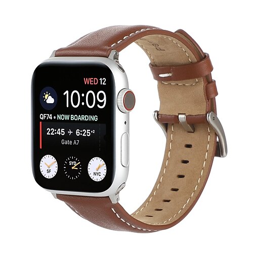 1 pcs Smart Watch Band for Apple iWatch Series 8 7 6 5 4 3 2 1 SE 38/40/41mm 42/44/45/49mm Genuine Leather Smartwatch Strap Classic Clasp Leather Loop Business Band Replacement Wristband
1 pcs Smart Watch Band for Apple iWatch Series 8 7 6 5 4 3 2 1 SE 38/40/41mm 42/44/45/49mm Genuine Leather Smartwatch Strap Classic Clasp Leather Loop Business Band Replacement Wristband