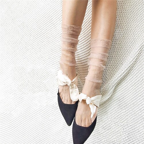 Women's 1 Pair Socks Sheers Fashion Comfort Nylon Solid Colored Casual Daily Indoor Thin Winter Fall Silver Black Light Green
Women's 1 Pair Socks Sheers Fashion Comfort Nylon Solid Colored Casual Daily Indoor Thin Winter Fall Silver Black Light Green