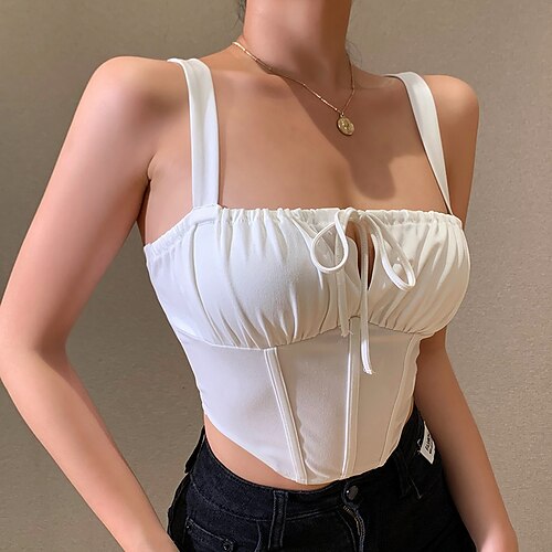 Corsetto Per donna Top a corsetto Graduazione Serata e festa Serata Bianco Nero Cotone Sensuale Non indicato Schiena scoperta Fasciante in vita Colore puro Primavera Estate
Corsetto Per donna Top a corsetto Graduazione Serata e festa Serata Bianco Nero Cotone Sensuale Non indicato Schiena scoperta Fasciante in vita Colore puro Primavera Estate