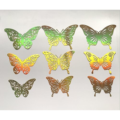 Christmas New Christmas Decorations Birthday Party Layout Art Theme Creative 3D Stereo Hollow Colorful Golden Pattern Butterfly 12pcs
Christmas New Christmas Decorations Birthday Party Layout Art Theme Creative 3D Stereo Hollow Colorful Golden Pattern Butterfly 12pcs