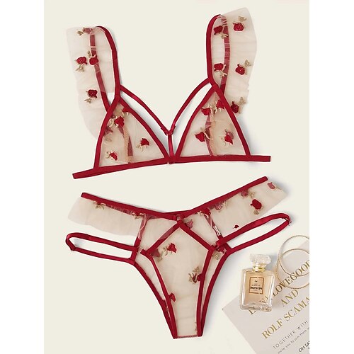 Women's Sexy Lingerie Bed Wedding Party Valentine's Day Embroidery Transparent Flower Nylon Lovers Hot Romantic Fall Winter Spring
Women's Sexy Lingerie Bed Wedding Party Valentine's Day Embroidery Transparent Flower Nylon Lovers Hot Romantic Fall Winter Spring