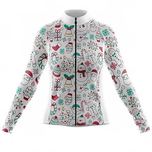 21Grams Damen Langarm Fahrradtrikot Weiß Weihnachtsmann Hässliche Weihnachten lustige weihnachten Fahhrad Oberteile Bergradfahren Straßenradfahren Elasthan Polyester Atmungsaktiv Rasche Trocknung
21Grams Damen Langarm Fahrradtrikot Weiß Weihnachtsmann Hässliche Weihnachten lustige weihnachten Fahhrad Oberteile Bergradfahren Straßenradfahren Elasthan Polyester Atmungsaktiv Rasche Trocknung