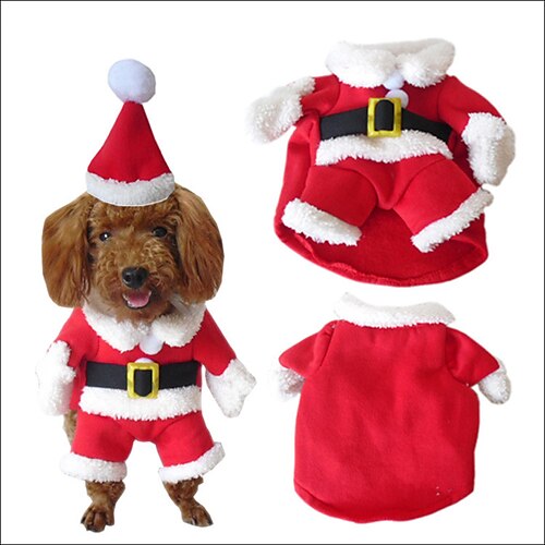 Christmas Pet Dog Cat Costumes Funny Santa Claus Costume for Dogs Cats Winter Warm Dog Clothes Pug Yorkshire Clothing
Christmas Pet Dog Cat Costumes Funny Santa Claus Costume for Dogs Cats Winter Warm Dog Clothes Pug Yorkshire Clothing