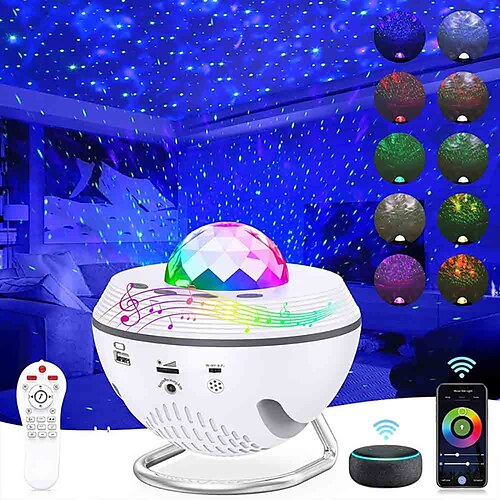 Star Galaxy Projector Light Projector Light Remote Controlled Laser Light Projector Smart App Control Party Party Halloween Gift RGBWhite
Star Galaxy Projector Light Projector Light Remote Controlled Laser Light Projector Smart App Control Party Party Halloween Gift RGBWhite