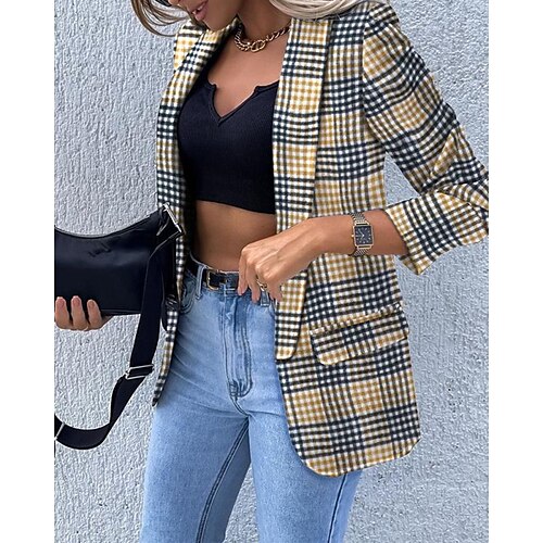 Women's Blazer Daily Going out Spring Fall Regular Coat Regular Fit Thermal Warm Elegant St. Patrick's Day Jacket Long Sleeve Print Print Green Black Yellow
Women's Blazer Daily Going out Spring Fall Regular Coat Regular Fit Thermal Warm Elegant St. Patrick's Day Jacket Long Sleeve Print Print Green Black Yellow
