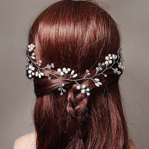 Crown Tiaras Headbands Headpiece Imitation Pearl Rhinestone Wedding Party / Evening Retro With Faux Pearl Headpiece Headwear
Crown Tiaras Headbands Headpiece Imitation Pearl Rhinestone Wedding Party / Evening Retro With Faux Pearl Headpiece Headwear