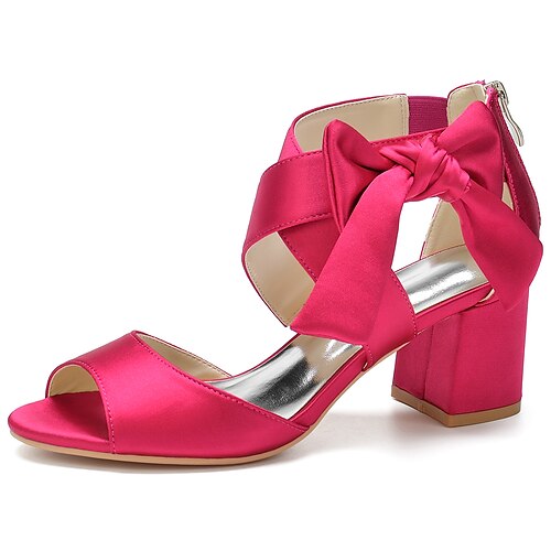Women's Wedding Shoes Sandals Wedding Party Wedding Sandals Bridal Shoes Bridesmaid Shoes Bowknot Chunky Heel Open Toe Satin Ankle Strap Solid Colored Black Purple Gold
Women's Wedding Shoes Sandals Wedding Party Wedding Sandals Bridal Shoes Bridesmaid Shoes Bowknot Chunky Heel Open Toe Satin Ankle Strap Solid Colored Black Purple Gold