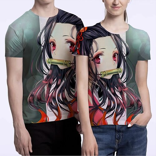 Inspired by Demon Slayer: Kimetsu no Yaiba Kamado Nezuko T-shirt Cartoon Manga Anime Harajuku Graphic Kawaii T-shirt For Men's Women's Unisex Adults' 3D Print 100% Polyester
Inspired by Demon Slayer: Kimetsu no Yaiba Kamado Nezuko T-shirt Cartoon Manga Anime Harajuku Graphic Kawaii T-shirt For Men's Women's Unisex Adults' 3D Print 100% Polyester