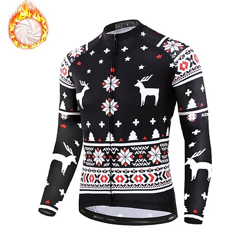 Men's Cycling Jersey Long Sleeve Winter Bike Top with 3 Rear Pockets Ugly Christmas Funny Christmas Mountain Bike MTB Road Bike Cycling Breathable Quick Dry Moisture Wicking Reflective Strips Black
Men's Cycling Jersey Long Sleeve Winter Bike Top with 3 Rear Pockets Ugly Christmas Funny Christmas Mountain Bike MTB Road Bike Cycling Breathable Quick Dry Moisture Wicking Reflective Strips Black