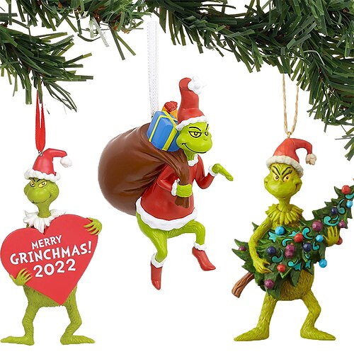 3D New Grinch Christmas Ornaments Tree Christmas Decorations Creative Decoration Christmas Hanging Decorations Resin Accessories Merry Christmas Decor 2022 Happy New Year 2023
3D New Grinch Christmas Ornaments Tree Christmas Decorations Creative Decoration Christmas Hanging Decorations Resin Accessories Merry Christmas Decor 2022 Happy New Year 2023