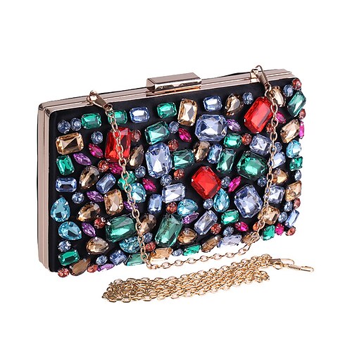 Women's Evening Bag Chain Bag Evening Bag Polyester Crystals Chain Rhinestone Party / Evening Daily Rainbow
Women's Evening Bag Chain Bag Evening Bag Polyester Crystals Chain Rhinestone Party / Evening Daily Rainbow