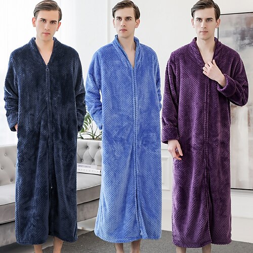 Adults' Bathrobe Nightwear Wearable Blanket Hoodie Solid Color Onesie Pajamas Flannel Cosplay For Men and Women Carnival Animal Sleepwear Cartoon Festival / Holiday Costumes / Leotard / Onesie
Adults' Bathrobe Nightwear Wearable Blanket Hoodie Solid Color Onesie Pajamas Flannel Cosplay For Men and Women Carnival Animal Sleepwear Cartoon Festival / Holiday Costumes / Leotard / Onesie