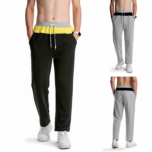 Men's Sweatpants Chinos Patchwork Pocket Drawstring Patchwork Outdoor Sports Full Length Casual Sports Trousers Athleisure Loose Fit Black Light gray Micro-elastic / Elasticity
Men's Sweatpants Chinos Patchwork Pocket Drawstring Patchwork Outdoor Sports Full Length Casual Sports Trousers Athleisure Loose Fit Black Light gray Micro-elastic / Elasticity