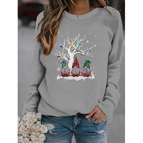 Women's Sweatshirt Pullover Santa Claus Gnome Print Crew Neck Christmas Christmas Gifts Daily Active Streetwear Hoodies Sweatshirts Black Gray Red
Women's Sweatshirt Pullover Santa Claus Gnome Print Crew Neck Christmas Christmas Gifts Daily Active Streetwear Hoodies Sweatshirts Black Gray Red