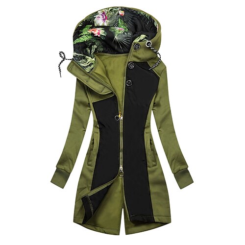 Women's Casual Jacket Hoodie Jacket Warm Breathable Outdoor Street Daily Going out Pocket Full Zip Print Zipper Hoodie Active Casual Floral Regular Fit Outerwear Long Sleeve Winter Fall Green Navy
Women's Casual Jacket Hoodie Jacket Warm Breathable Outdoor Street Daily Going out Pocket Full Zip Print Zipper Hoodie Active Casual Floral Regular Fit Outerwear Long Sleeve Winter Fall Green Navy