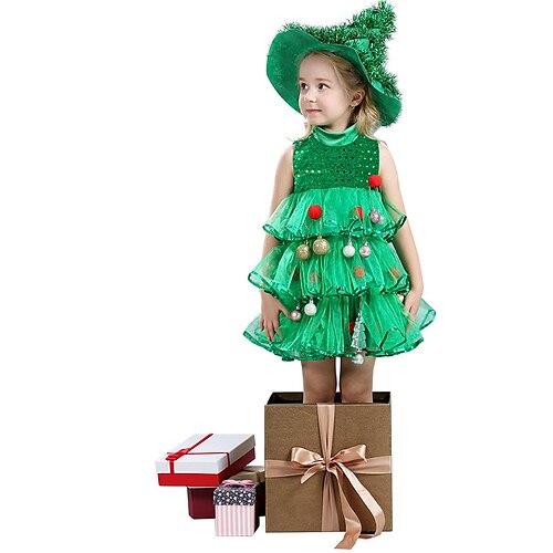 Santa Suit Christmas Trees Christmas Dress Vacation Dress Christmas Tree Girls' Costume Party Christmas Christmas Halloween Carnival Masquerade Kid's Party Christmas Vacation 50% Acrylic / 50 / Hat
Santa Suit Christmas Trees Christmas Dress Vacation Dress Christmas Tree Girls' Costume Party Christmas Christmas Halloween Carnival Masquerade Kid's Party Christmas Vacation 50% Acrylic / 50 / Hat