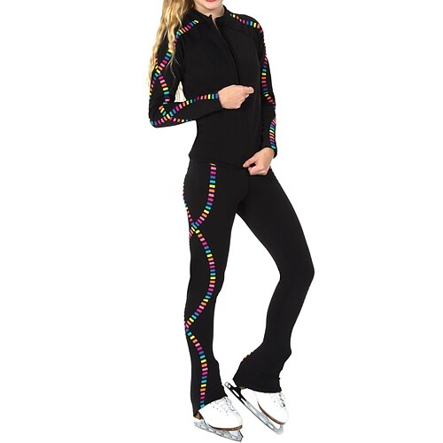 Jakke og bukser til kunstløp Dame Jente Skøyteløp Jakke Bukser Leggings Svart Kryss Fleece Høy Elastisitet Trening Konkurranse Skøyteklær Hold Varm Håndlaget Regnbue Langermet Skøyting Vintersport
Jakke og bukser til kunstløp Dame Jente Skøyteløp Jakke Bukser Leggings Svart Kryss Fleece Høy Elastisitet Trening Konkurranse Skøyteklær Hold Varm Håndlaget Regnbue Langermet Skøyting Vintersport