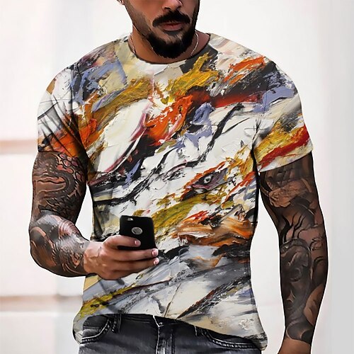 Men's T shirt Tee Tee Graphic Graphic Prints Round Neck Orange 3D Print Casual Daily Short Sleeve 3D Print Clothing Apparel Fashion Designer Comfortable / Summer / Summer
Men's T shirt Tee Tee Graphic Graphic Prints Round Neck Orange 3D Print Casual Daily Short Sleeve 3D Print Clothing Apparel Fashion Designer Comfortable / Summer / Summer
