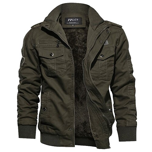 Men's Hunting Fleece Jacket Military Tactical Jacket Outdoor Thermal Warm Windproof Fleece Lining Multi-Pockets Fall Winter Spring Jacket Fleece Cotton Hunting Military Training Black khaki Army Green
Men's Hunting Fleece Jacket Military Tactical Jacket Outdoor Thermal Warm Windproof Fleece Lining Multi-Pockets Fall Winter Spring Jacket Fleece Cotton Hunting Military Training Black khaki Army Green
