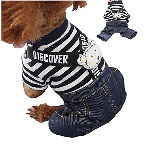 Dog Sweatshirts Clothes, Cute Denim Overalls for Small & Medium Pets, Boy & Girl Dogs Coats Jeans T-Shirts Sweatshirts (XS(Chest:12.60"" Length:7.48""))
Dog Sweatshirts Clothes, Cute Denim Overalls for Small & Medium Pets, Boy & Girl Dogs Coats Jeans T-Shirts Sweatshirts (XS(Chest:12.60"" Length:7.48""))